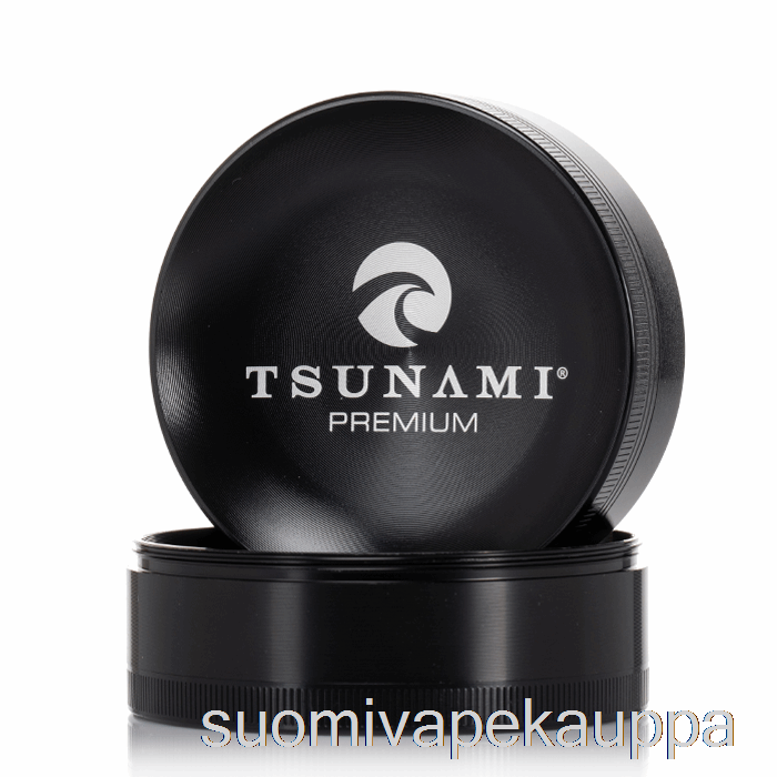 Vape Netistä Tsunami 2,95 Tuuman 4-osainen Upotettu Ylähiomakone Musta (75mm)